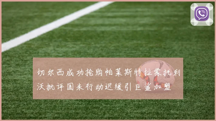 切尔西成功抢购帕莱斯特拉蒙托利沃批评国米行动迟缓引巨鲨加盟
